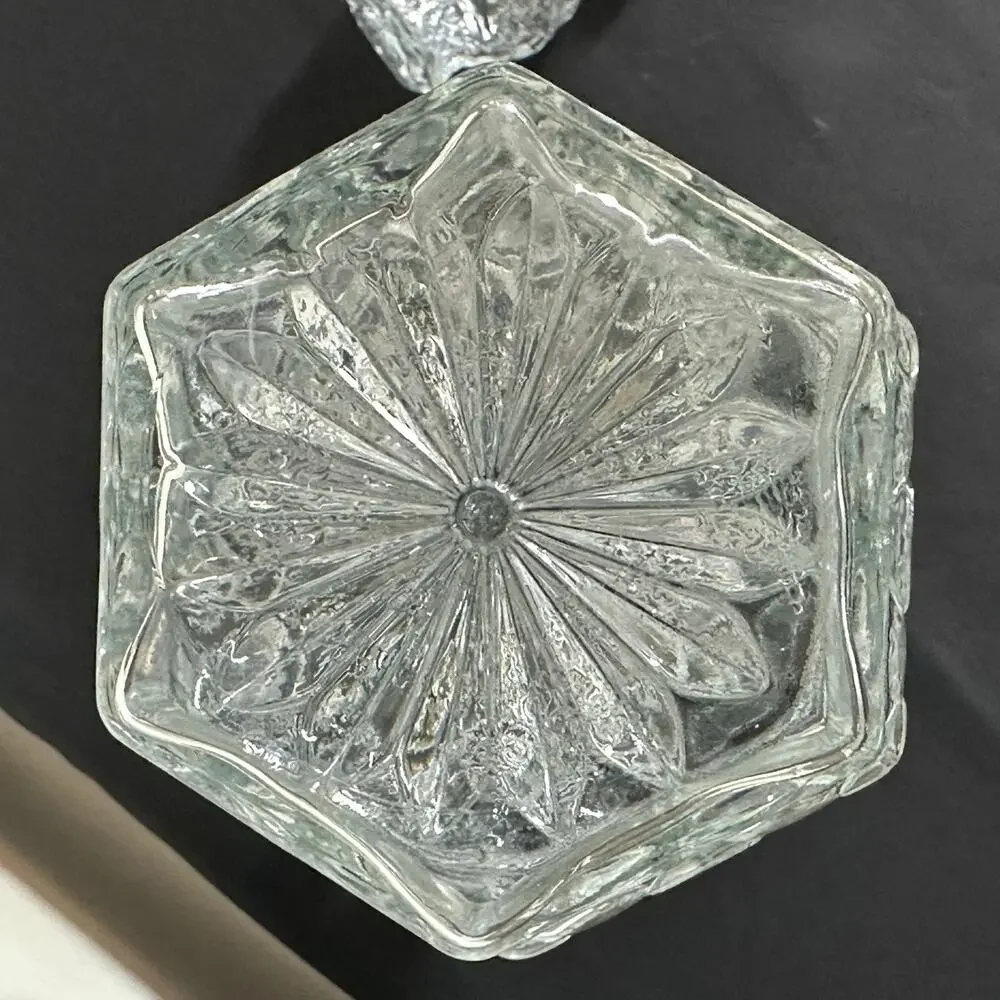 Vintage Anchor Hocking Wexford Crystal Glass Decanter With Stopper